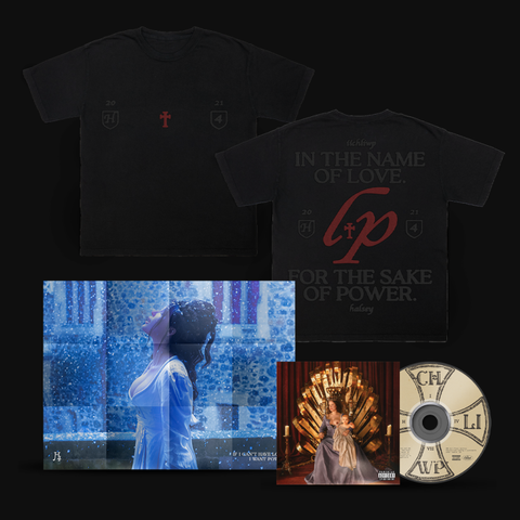 If I Can't Have Love, I Want Power (CD + T-Shirt + Poster) von Halsey - CD + T-Shirt + Poster jetzt im Halsey Store